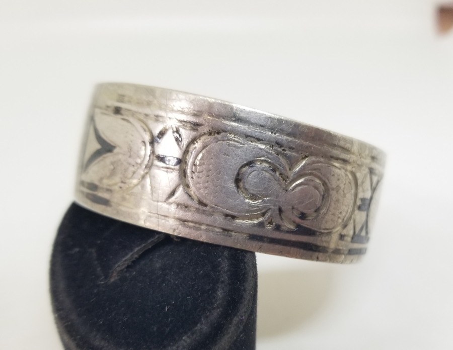 ÜZERİ SAVATLI OSMANLI DÖNEMİ GÜMÜŞ BİLEZİK