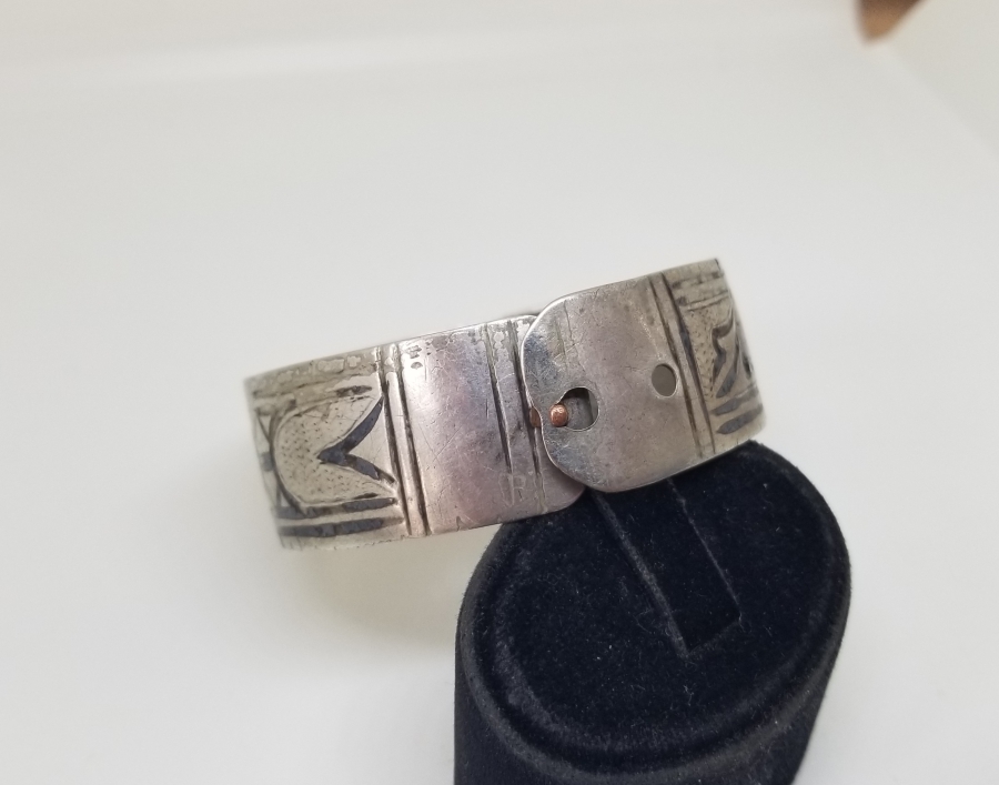 ÜZERİ SAVATLI OSMANLI DÖNEMİ GÜMÜŞ BİLEZİK