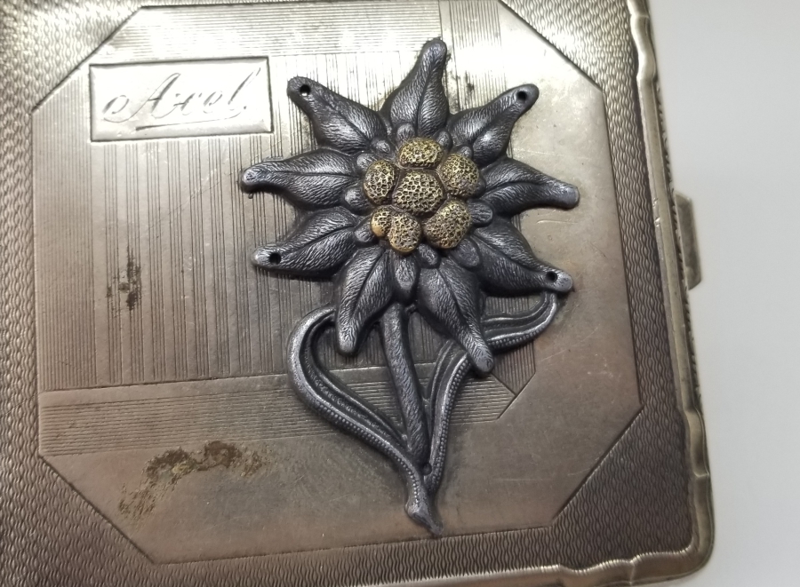 2. DÜNYA SAVAŞI DÖNEMİ ALMAN DAĞ BİRLİĞİ ARMALI SUBAY SİGARA TABAKASI