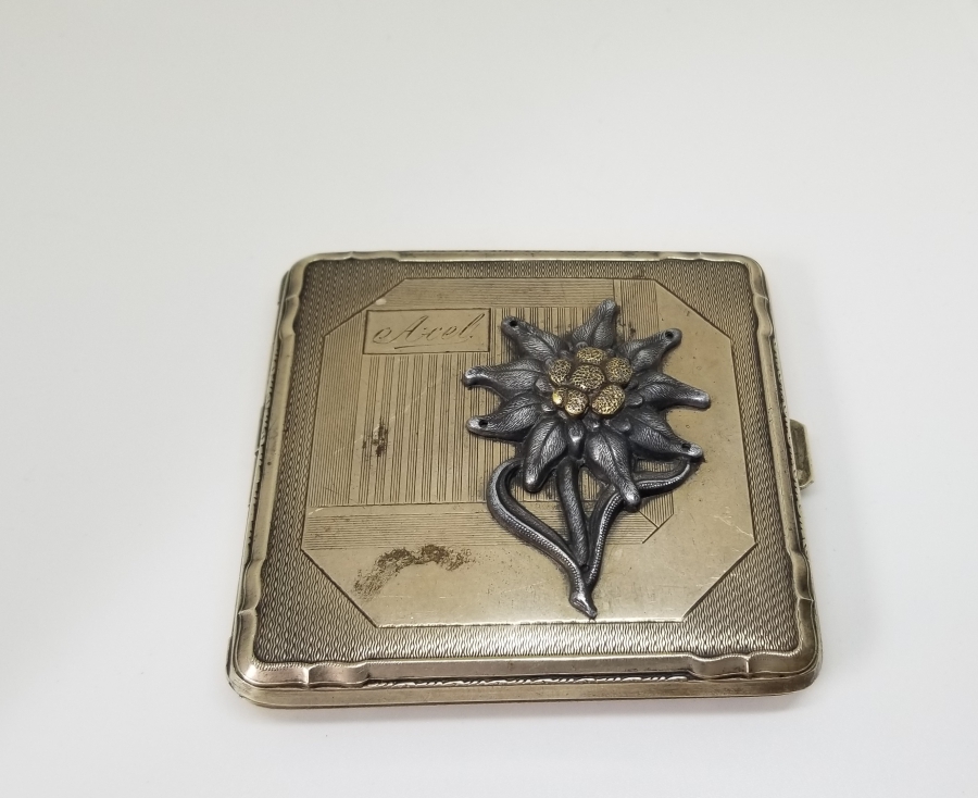 2. DÜNYA SAVAŞI DÖNEMİ ALMAN DAĞ BİRLİĞİ ARMALI SUBAY SİGARA TABAKASI