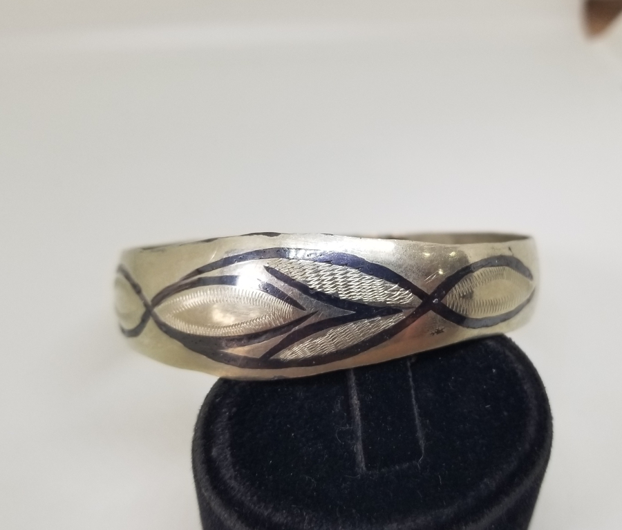 ÜZERİ SAVAT İŞÇİLİKLİ ESKİŞEHİR YAPIMI OSMANLI DÖNEMİ BİLEZİK