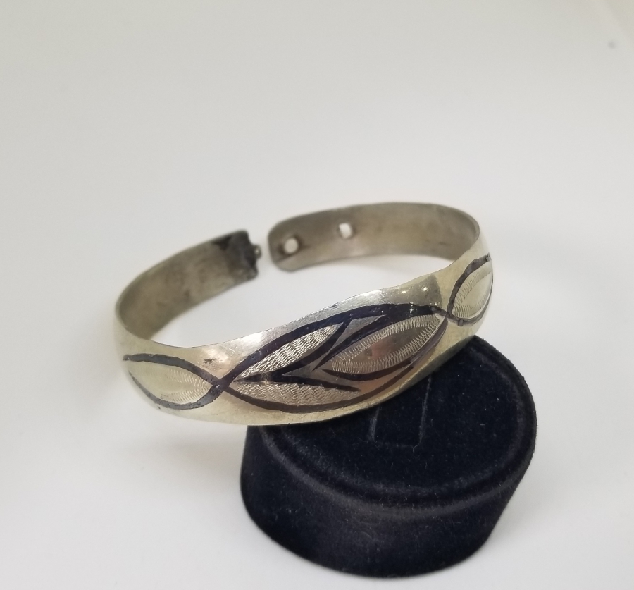 ÜZERİ SAVAT İŞÇİLİKLİ ESKİŞEHİR YAPIMI OSMANLI DÖNEMİ BİLEZİK