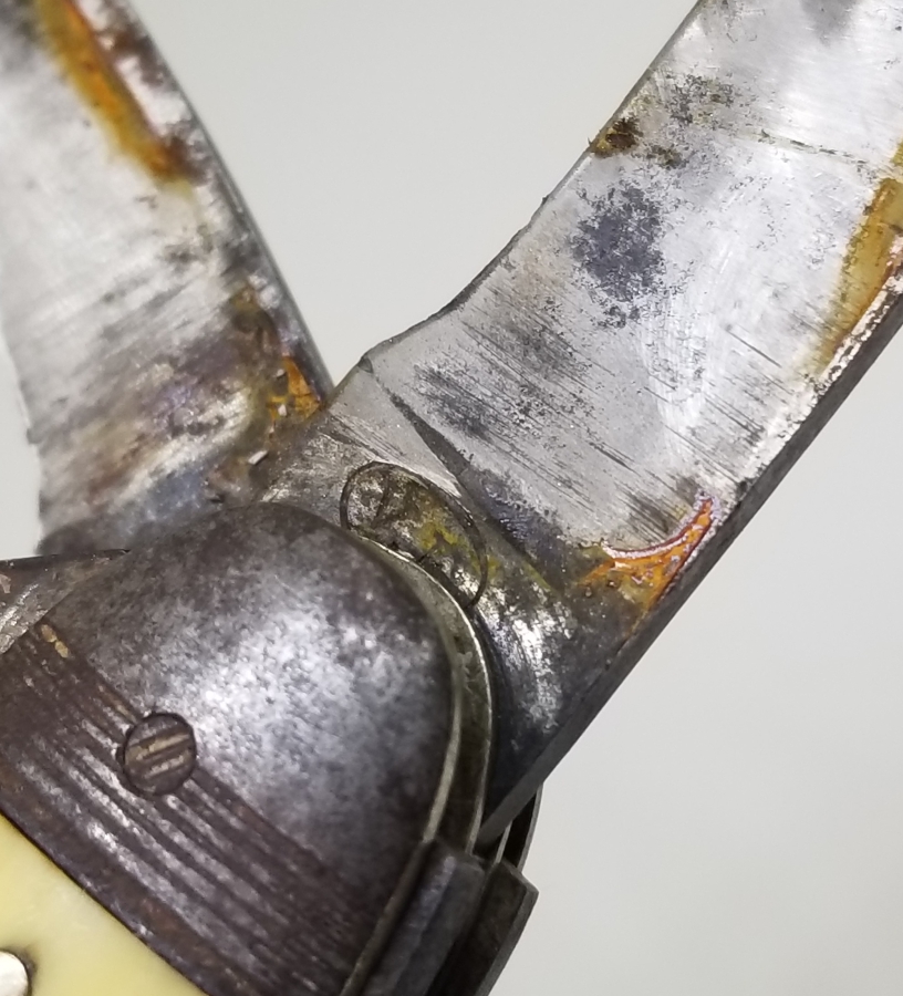 FİLDİŞİ SAPLI ANTİKA ÇOK AMAÇLI ÇAKI