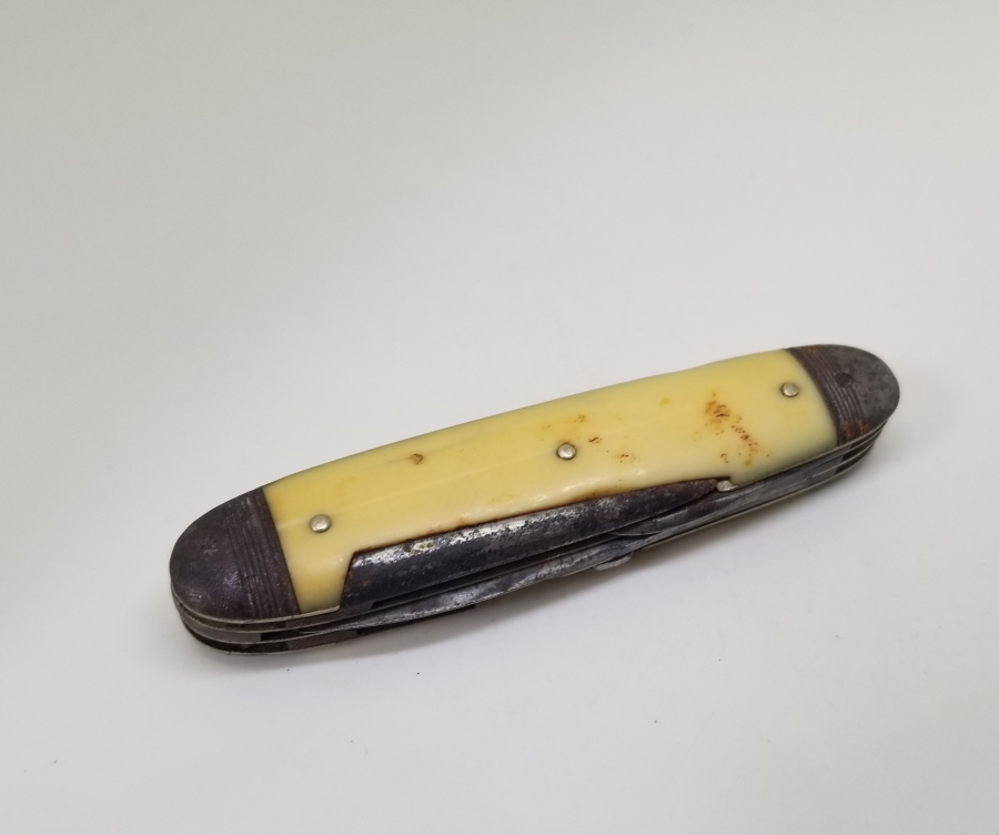 FİLDİŞİ SAPLI ANTİKA ÇOK AMAÇLI ÇAKI