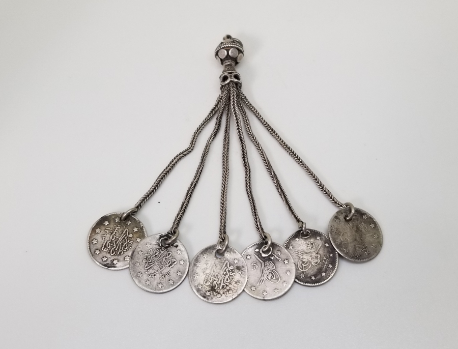 OSMANLI PARALI GÜMÜŞ TESPİH PÜSKÜLÜ