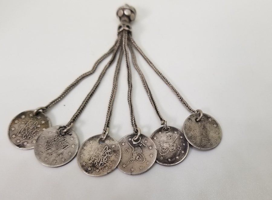 OSMANLI PARALI GÜMÜŞ TESPİH PÜSKÜLÜ