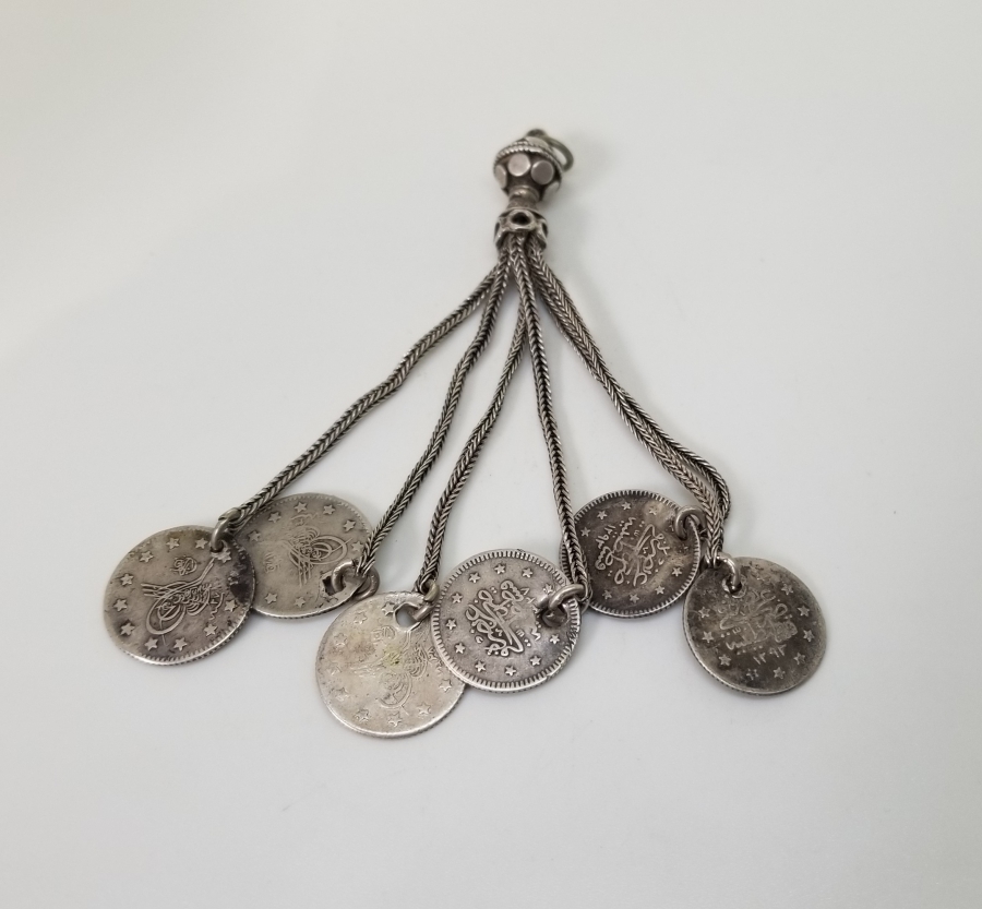 OSMANLI PARALI GÜMÜŞ TESPİH PÜSKÜLÜ