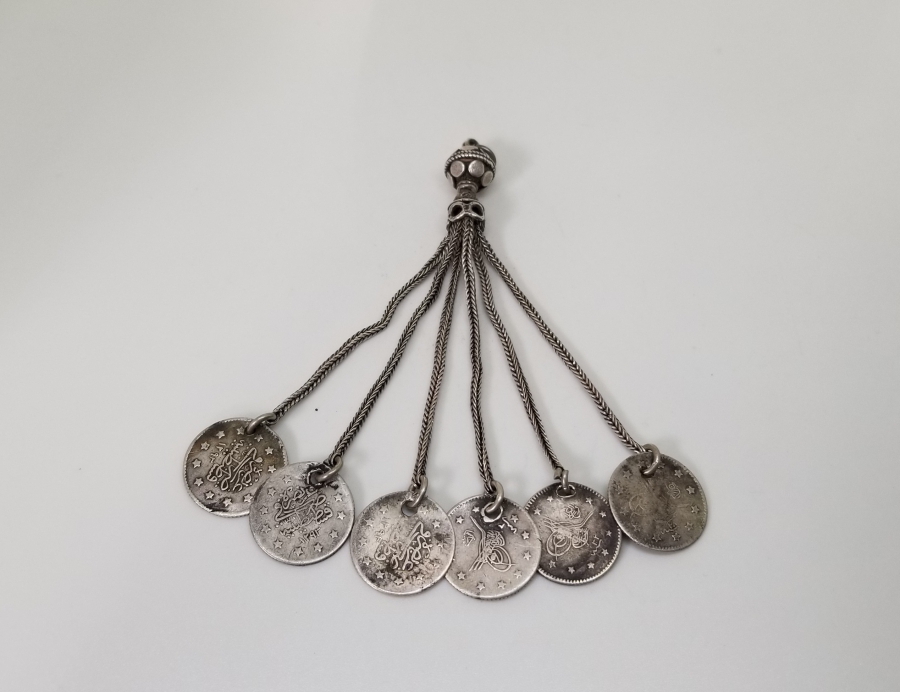 OSMANLI PARALI GÜMÜŞ TESPİH PÜSKÜLÜ