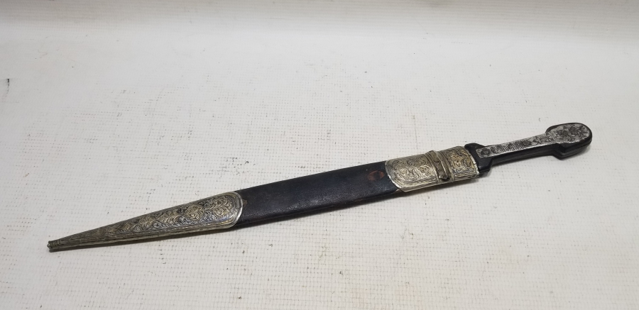 OSMANLI DÖNEMİ GÜMÜŞ KINLI ÇERKES KAMASI