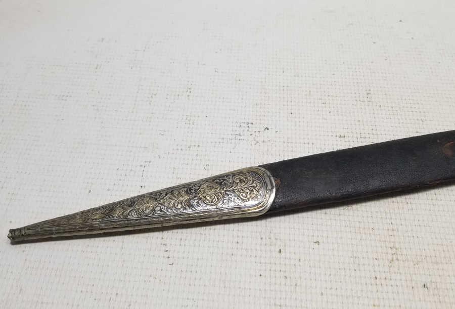 OSMANLI DÖNEMİ GÜMÜŞ KINLI ÇERKES KAMASI