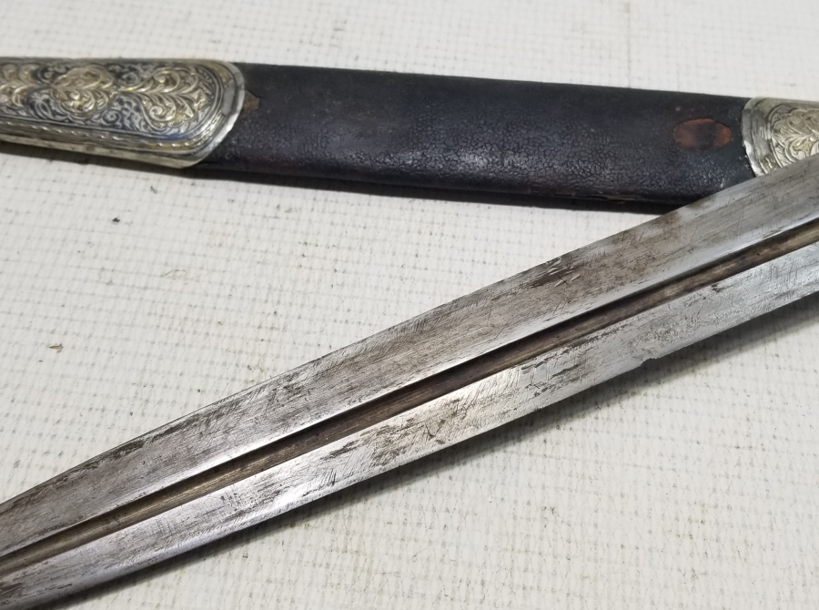 OSMANLI DÖNEMİ GÜMÜŞ KINLI ÇERKES KAMASI