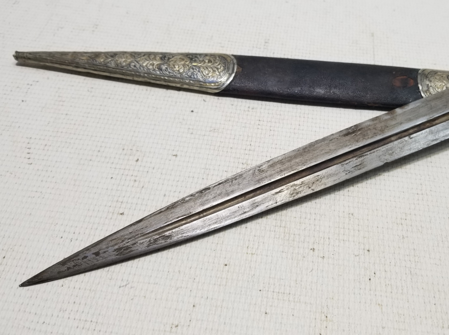 OSMANLI DÖNEMİ GÜMÜŞ KINLI ÇERKES KAMASI