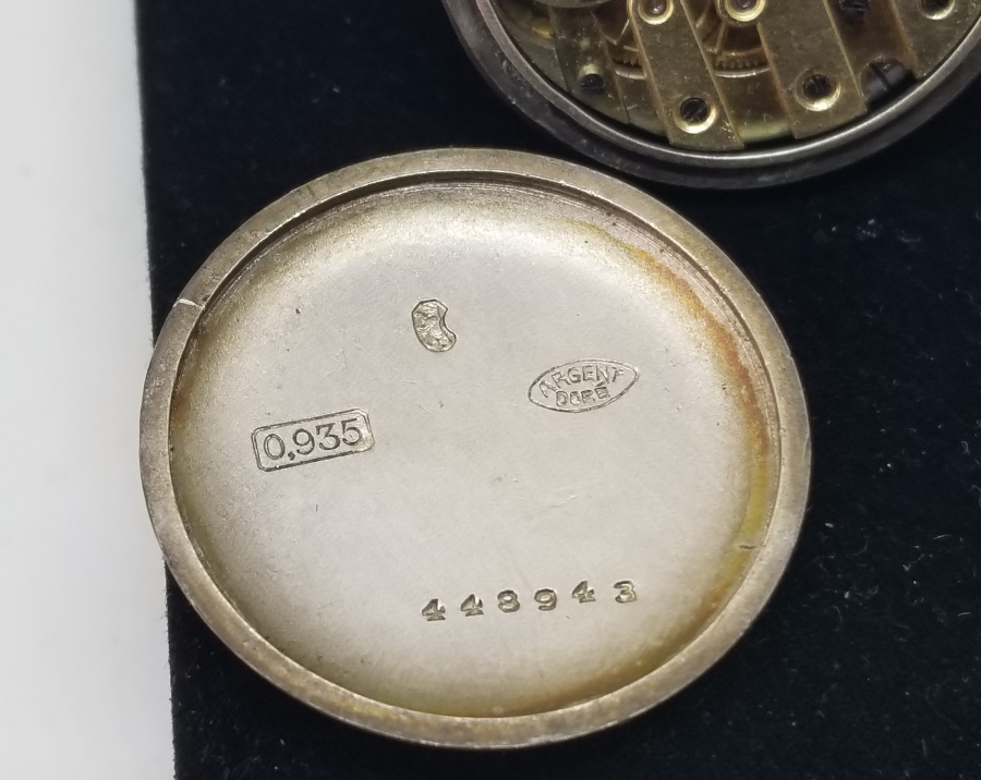 ARKASI PORTRELİ NADİR TİPTE FRANSIZ ZENNE MODEL CEP SAATİ