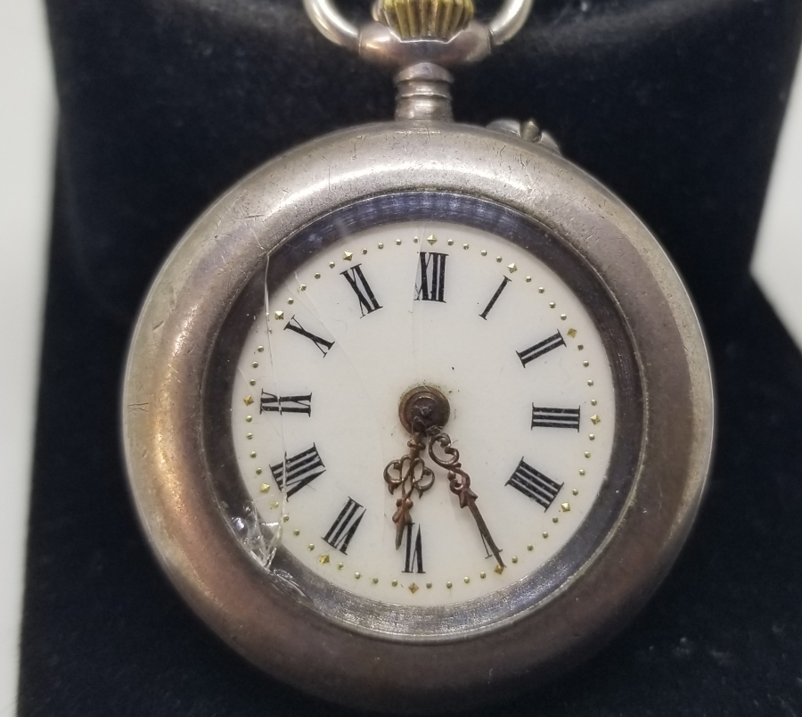 ARKASI PORTRELİ NADİR TİPTE FRANSIZ ZENNE MODEL CEP SAATİ