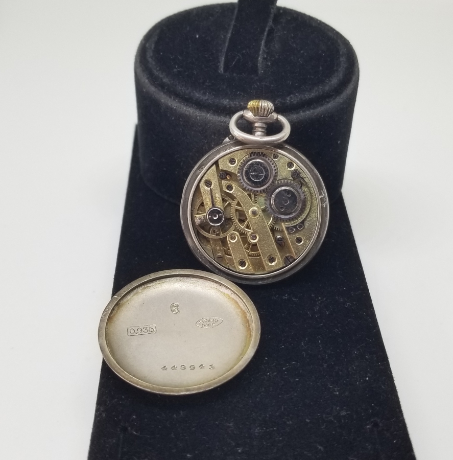 ARKASI PORTRELİ NADİR TİPTE FRANSIZ ZENNE MODEL CEP SAATİ