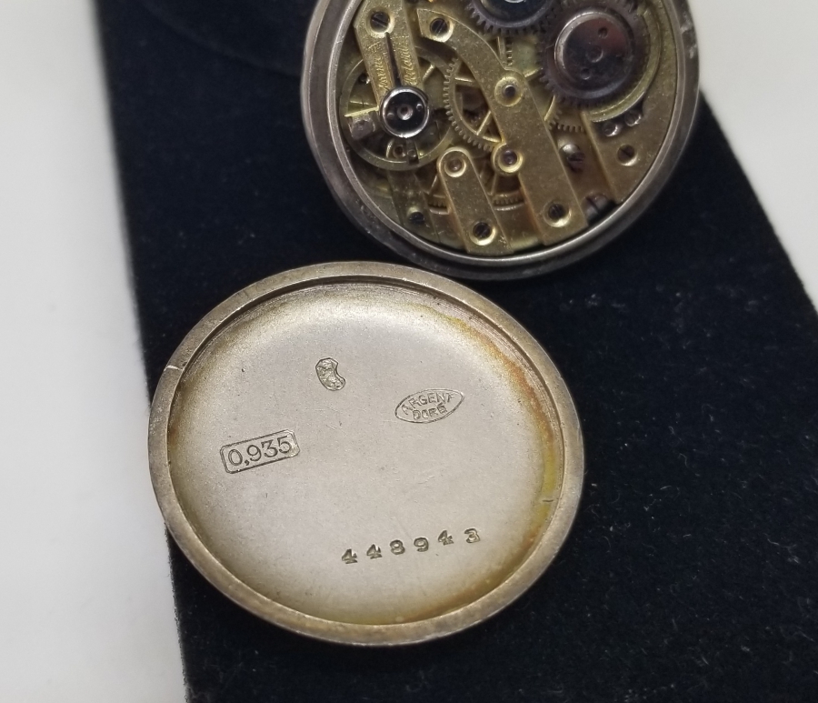 ARKASI PORTRELİ NADİR TİPTE FRANSIZ ZENNE MODEL CEP SAATİ