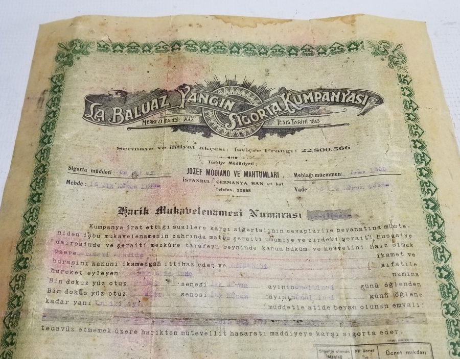 CUMHURİYET BAŞLARI NADİR SİGORTA SÖZLEŞMESİ