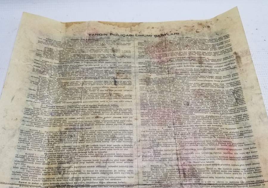 CUMHURİYET BAŞLARI NADİR SİGORTA SÖZLEŞMESİ