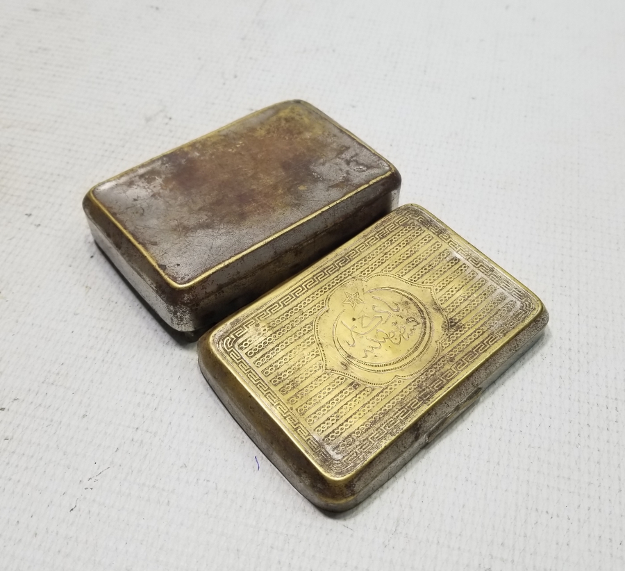 ÜZERİ OSMANLICA YAZILI OSMANLI DÖNEMİ TÜTÜN TABAKASI