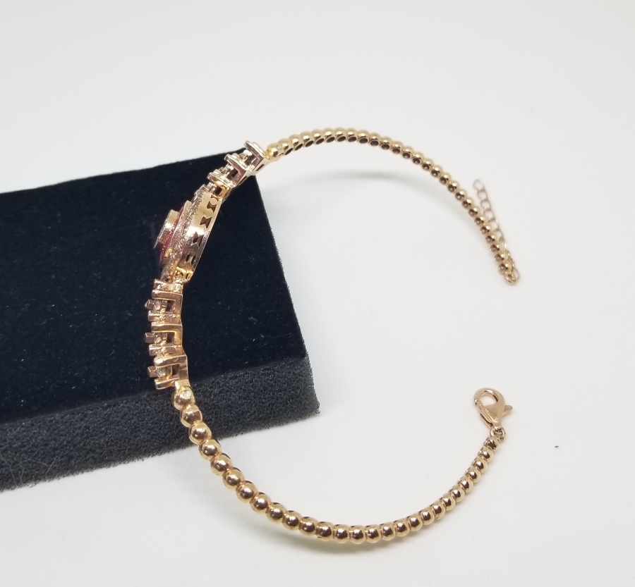 ELMAS VE YAKUT TAŞLI ÖZEL YAPIM BİLEKLİK