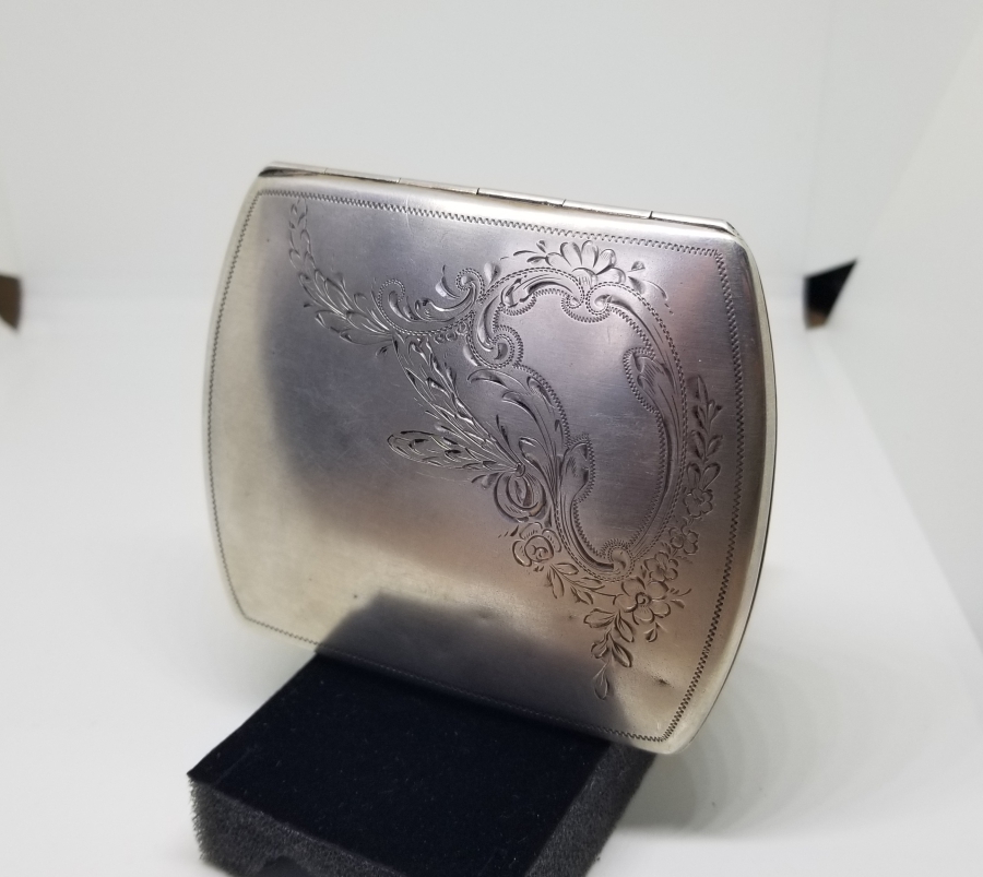 KALEM İŞÇİLİKLİ ANTİKA GÜMÜŞ SİGARA TABAKASI