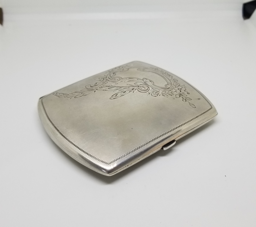 KALEM İŞÇİLİKLİ ANTİKA GÜMÜŞ SİGARA TABAKASI