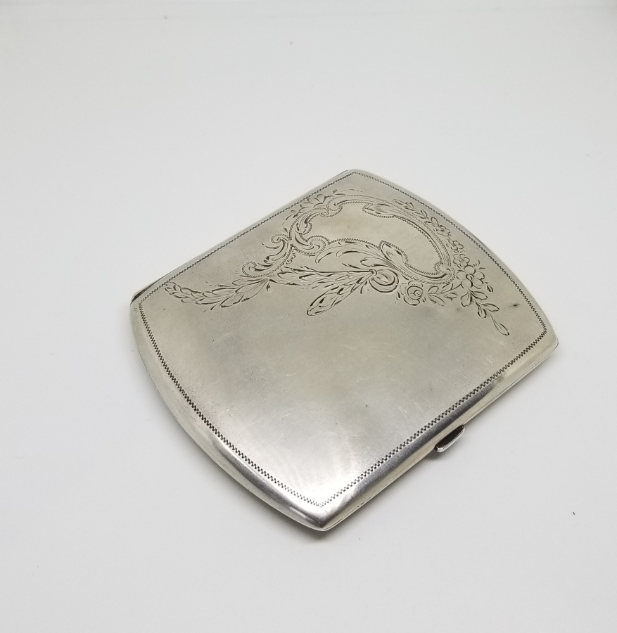 KALEM İŞÇİLİKLİ ANTİKA GÜMÜŞ SİGARA TABAKASI