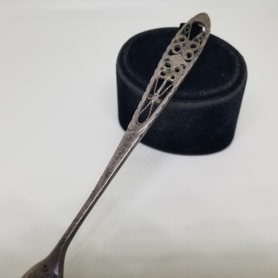 ARKASI ÇİFT USTA DAMGALI OSMANLI DÖNEMİ GÜMÜŞ ÇATAL