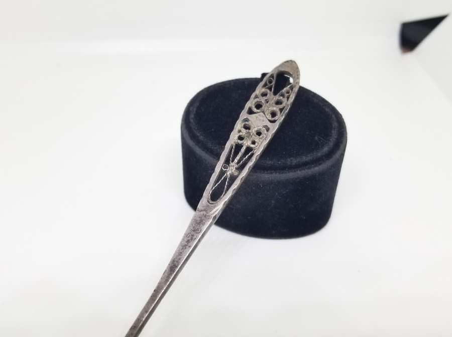 ARKASI ÇİFT USTA DAMGALI OSMANLI DÖNEMİ GÜMÜŞ ÇATAL