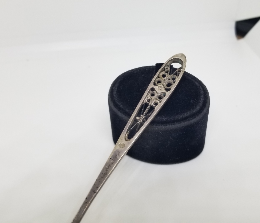 ARKASI ÇİFT USTA DAMGALI OSMANLI DÖNEMİ GÜMÜŞ ÇATAL