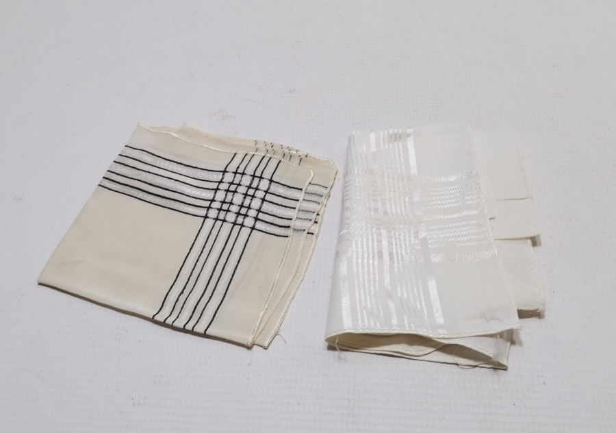 OSMANLI DÖNEMİ 2 ADET İPEK MENDİL