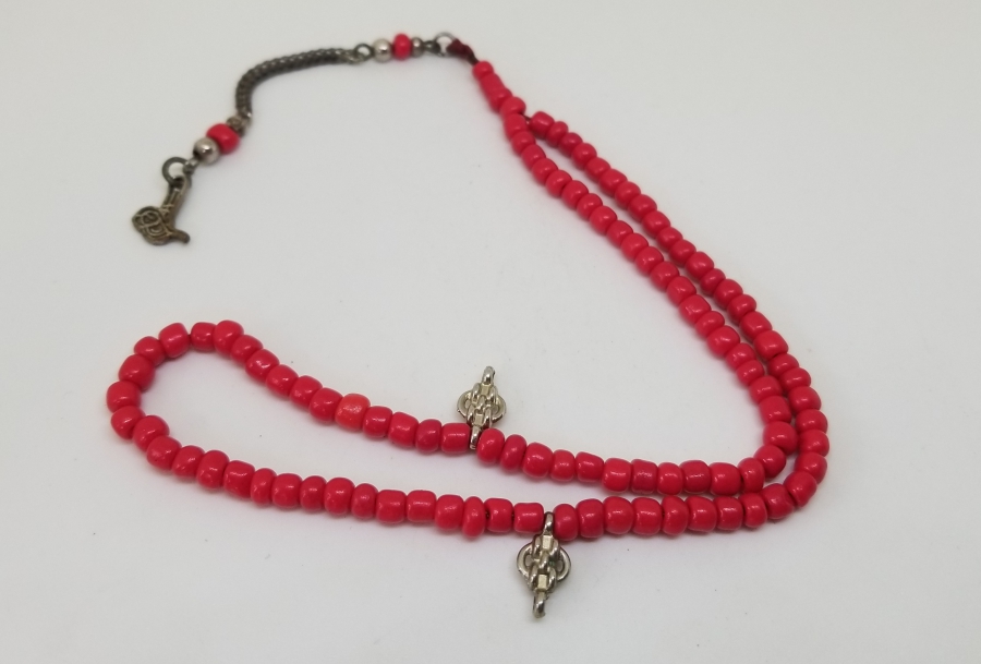 MERCAN TAŞINDAN MAMUL ANTİKA NAMAZ TESPİHİ