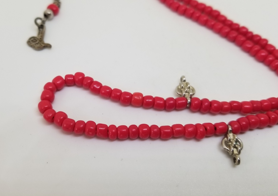 MERCAN TAŞINDAN MAMUL ANTİKA NAMAZ TESPİHİ