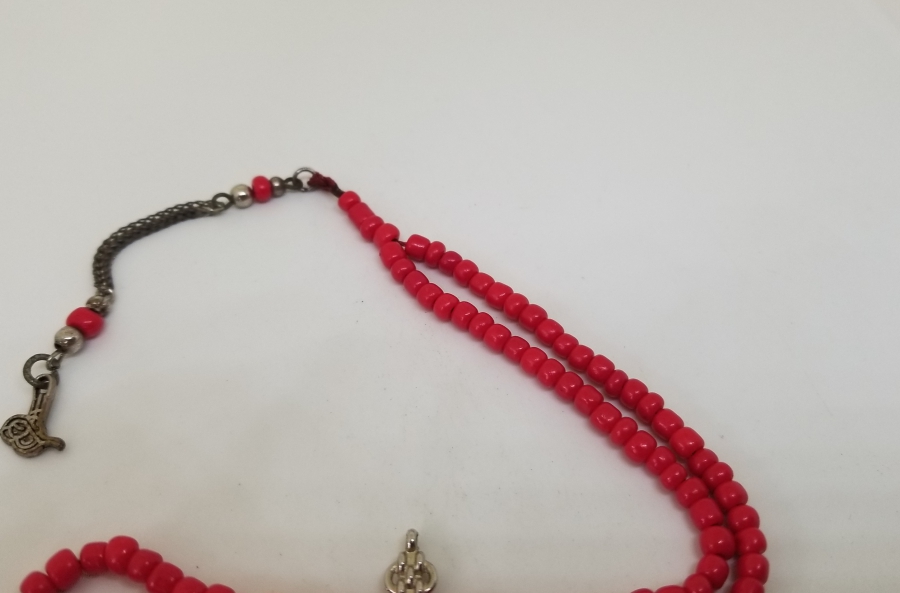 MERCAN TAŞINDAN MAMUL ANTİKA NAMAZ TESPİHİ