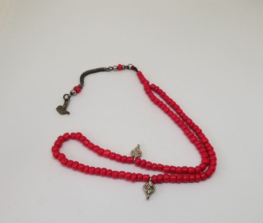 MERCAN TAŞINDAN MAMUL ANTİKA NAMAZ TESPİHİ