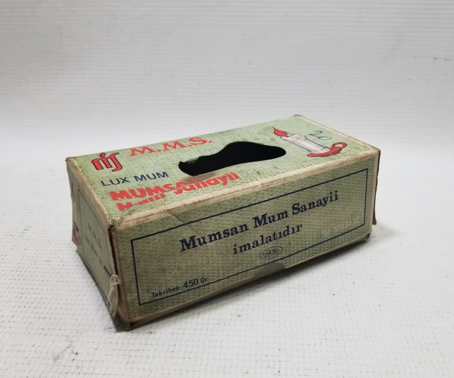 ANTİKA MUM VE MAMA KUTUSU