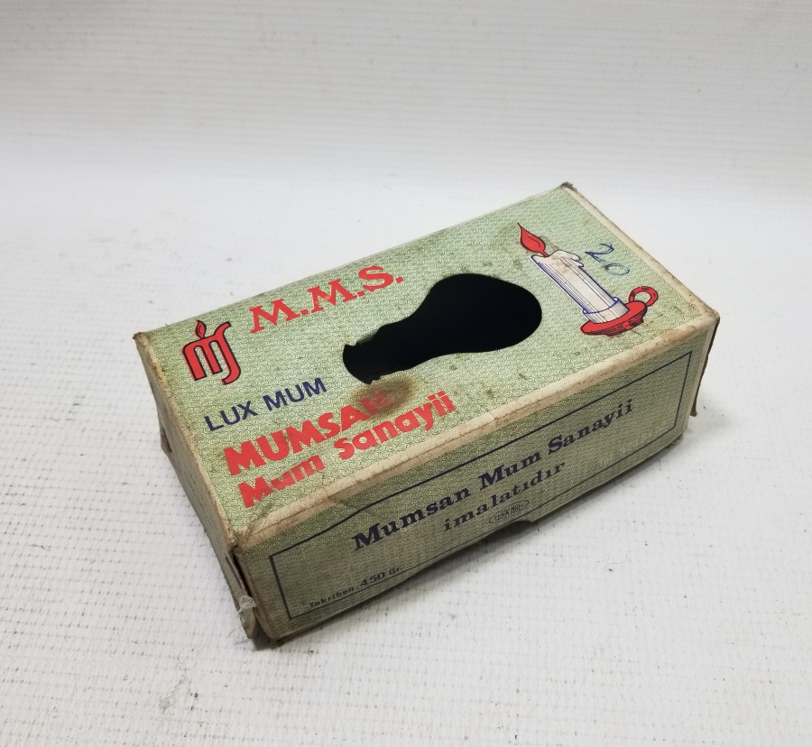 ANTİKA MUM VE MAMA KUTUSU