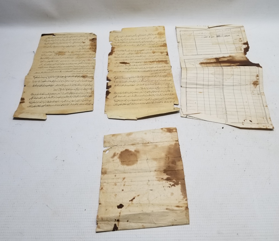 ÜZERLERİ PULLU OSMANLI DÖNEMİ MAKBUZ LOTU