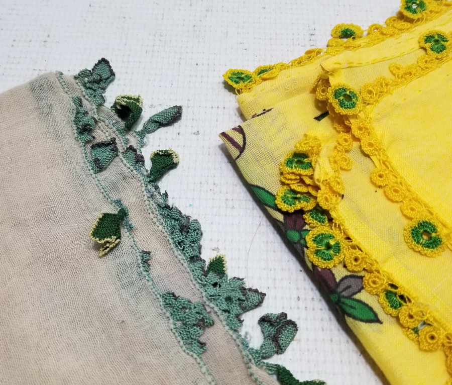 İKİ ADET ANTİKA OYALI YAZMA