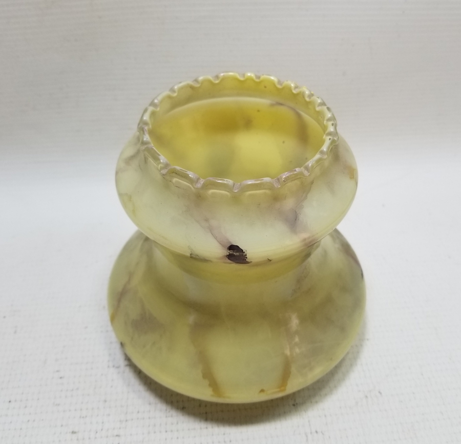 BALGAMLI FORM OSMANLI DÖNEMİ NADİR GAZ LAMBASI FANUSU