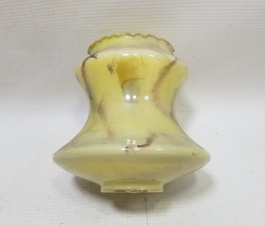 BALGAMLI FORM OSMANLI DÖNEMİ NADİR GAZ LAMBASI FANUSU