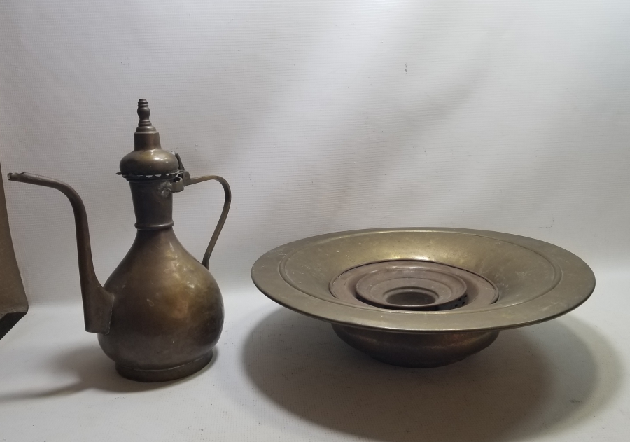 ÜZERİ OSMANLICA YAZILI OSMANLI DÖNEMİ NADİR LEĞEN İBRİK TAKIMI