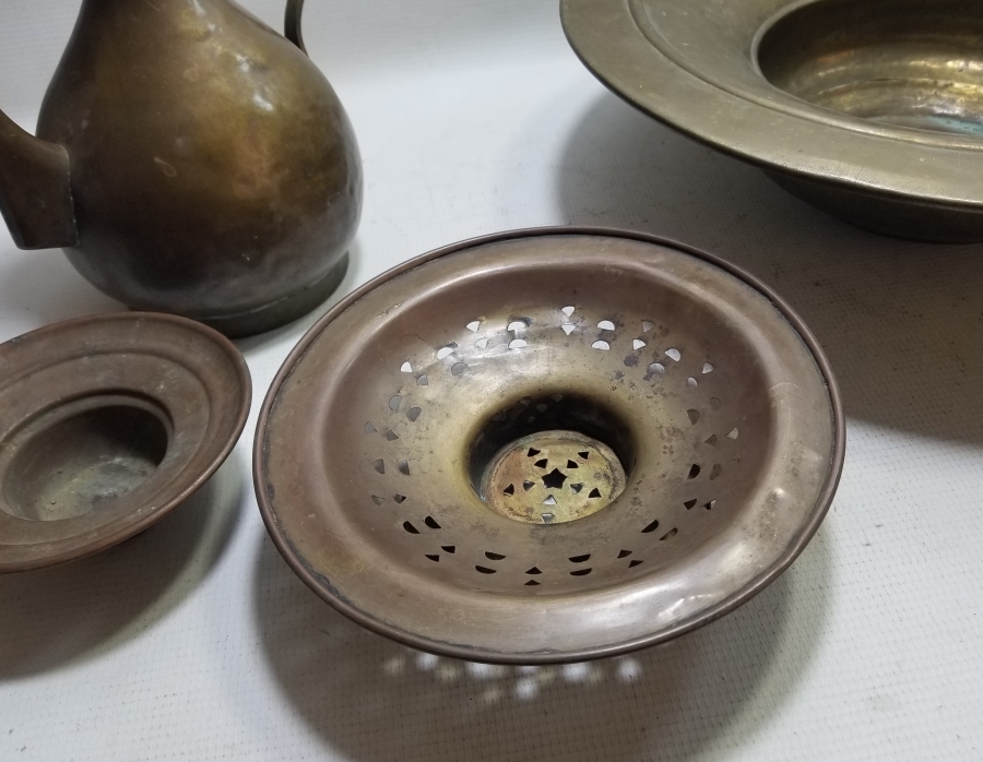 ÜZERİ OSMANLICA YAZILI OSMANLI DÖNEMİ NADİR LEĞEN İBRİK TAKIMI