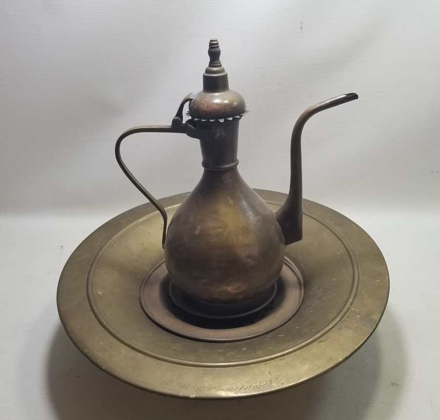 ÜZERİ OSMANLICA YAZILI OSMANLI DÖNEMİ NADİR LEĞEN İBRİK TAKIMI