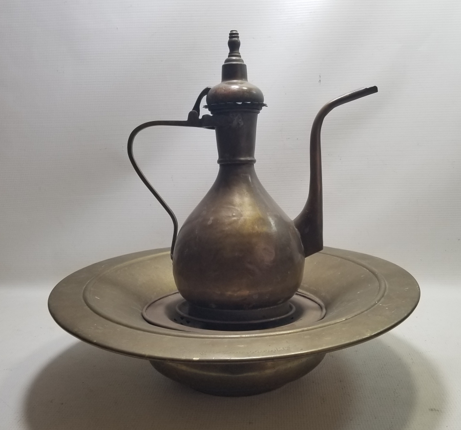 ÜZERİ OSMANLICA YAZILI OSMANLI DÖNEMİ NADİR LEĞEN İBRİK TAKIMI