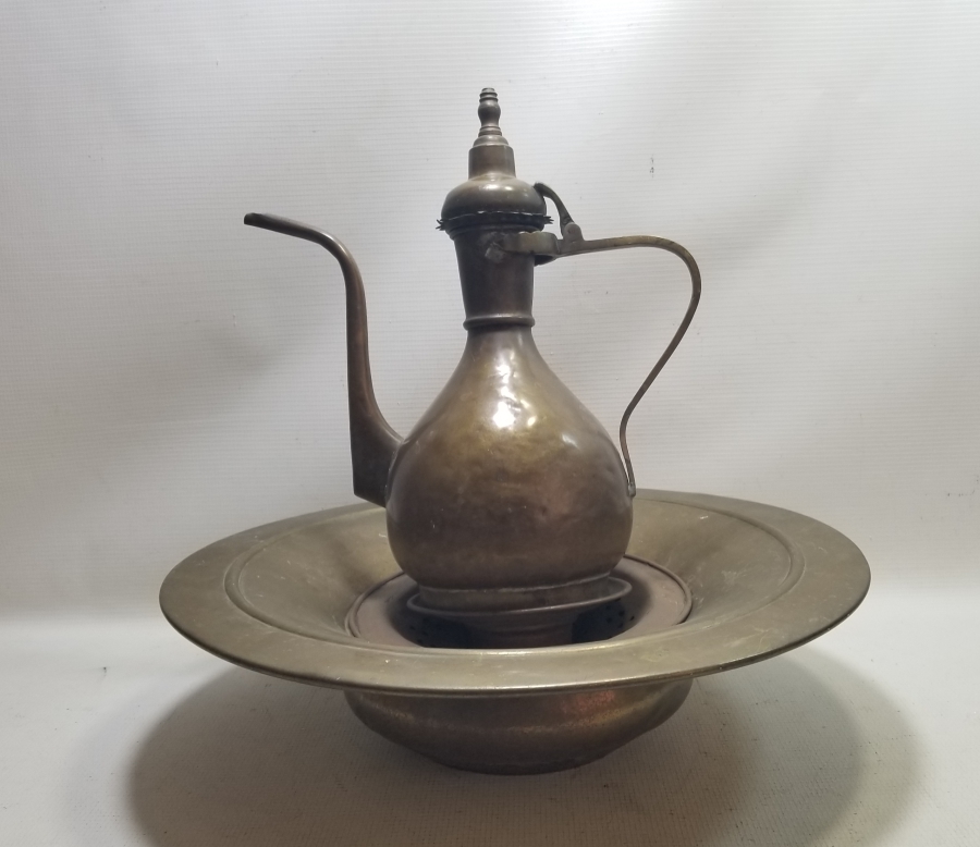 ÜZERİ OSMANLICA YAZILI OSMANLI DÖNEMİ NADİR LEĞEN İBRİK TAKIMI