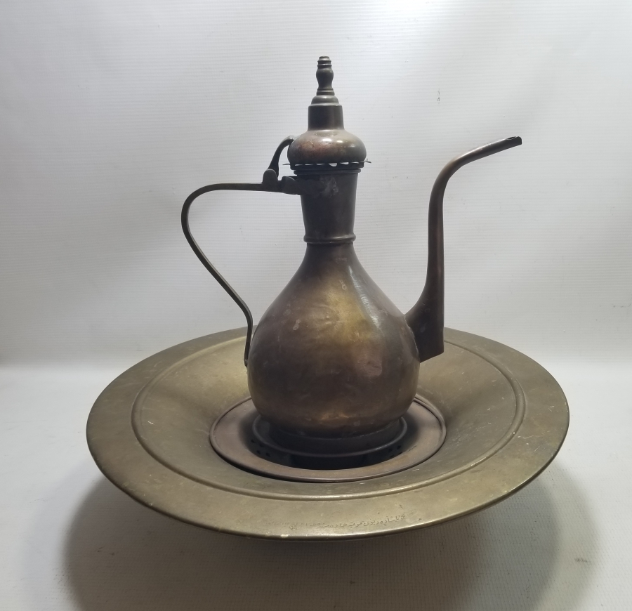 ÜZERİ OSMANLICA YAZILI OSMANLI DÖNEMİ NADİR LEĞEN İBRİK TAKIMI