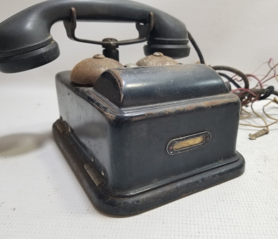 OSMANLI DÖNEMİ YANDAN ÇEVİRMELİ SANTAL BAĞLANTILI TELEFON