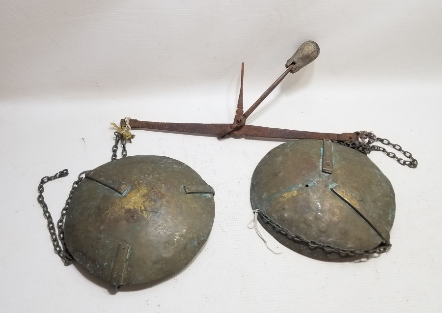 ÜZERİ BOL DAMGALI ÇOK NADİR KEFELİ EL TERAZİSİ