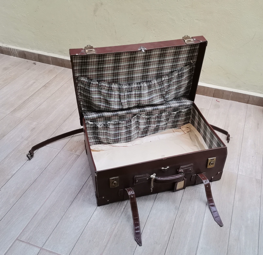 BÜYÜK BOY ANTİKA DERİ BAVUL